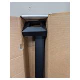 Set of (4) West Bury Aluminum Railing Black Aluminum Post Kits