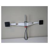 Sit Stand Height-Adjustable Electric Office Desk with Dual Monitor Arms