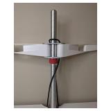 Sit Stand Height-Adjustable Electric Office Desk with Dual Monitor Arms