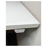 Sit Stand Height-Adjustable Electric Office Desk with Dual Monitor Arms