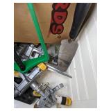 An Assortment of Lawn Care Items: Sprinklers, Lawn Bags, Nelson Sprinkler Timer, Grass Gator Trimmer Line, Glamos, Etc.