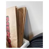 An Assortment of Lawn Care Items: Sprinklers, Lawn Bags, Nelson Sprinkler Timer, Grass Gator Trimmer Line, Glamos, Etc.