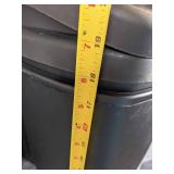 Set of 5 Black Indoor Swing Top Garbage Cans
