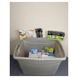 Tote with a variety of Sylvania, TCP,  LED Lightbulbs