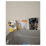 Tote with a variety of Sylvania, TCP,  LED Lightbulbs