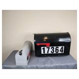 Two Mailboxes: Black and White