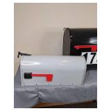 Two Mailboxes: Black and White