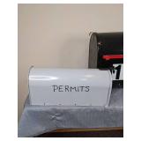 Two Mailboxes: Black and White