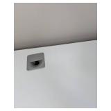 Long White Desk with Two Drawers