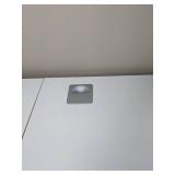 Long White Desk with Two Drawers