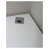 Long White Desk with Two Drawers