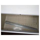 Set of Two White 2-Drawer File Cabinets