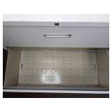 Set of Two White 2-Drawer File Cabinets