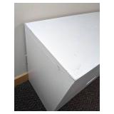 Set of Two White 2-Drawer File Cabinets