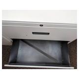 Set of Two White 2-Drawer File Cabinets