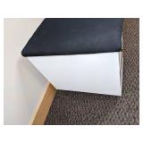 Pedestal 2 Drawer Filing Cabinet with Top Seat Cushion