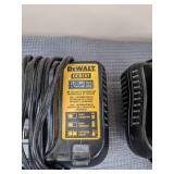Three Dewalt DCB107 12V/24V Lithium Ion Battery Chargers
