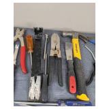 Various Tools Including Screwdrivers, Hammers, Drill Bits and More