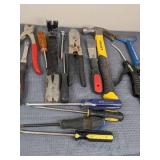 Various Tools Including Screwdrivers, Hammers, Drill Bits and More