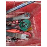 Hitachi Drill Bit Set and Stack-On Tool Box with Various Tools