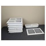 (12) Floor Registers and (1) Air Grille; all White