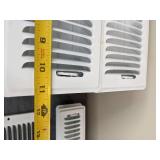 (12) Floor Registers and (1) Air Grille; all White