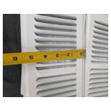 (12) Floor Registers and (1) Air Grille; all White