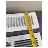 (12) Floor Registers and (1) Air Grille; all White