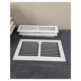 (12) Floor Registers and (1) Air Grille; all White