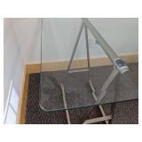 Large Rectangle Glass Top Table