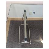 Large Rectangle Glass Top Table