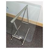 Large Rectangle Glass Top Table