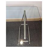 Large Rectangle Glass Top Table