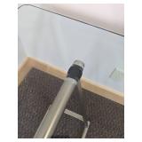 Large Rectangle Glass Top Table