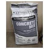 Mastercraft Concrete Mix Bag and Quikrete High Strength Concrete Mix