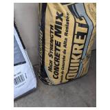 Mastercraft Concrete Mix Bag and Quikrete High Strength Concrete Mix
