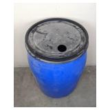 200L Blue Barrel and Black Lid