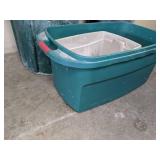 Variety of Storage and Trash Cans with No Lids