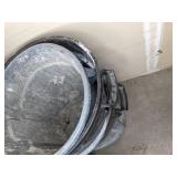 Variety of Storage and Trash Cans with No Lids