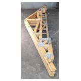 Set of 9 Timber Frame Roof Trusses