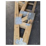 Set of 9 Timber Frame Roof Trusses