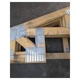 Set of 9 Timber Frame Roof Trusses