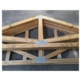 Set of 9 Timber Frame Roof Trusses