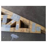 Set of 9 Timber Frame Roof Trusses
