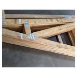 Set of 9 Timber Frame Roof Trusses