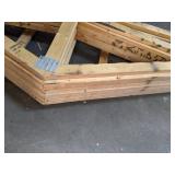 Set of 9 Timber Frame Roof Trusses