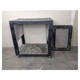 Black Rolling Cart with Black Rolling Dolly