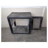 Black Rolling Cart with Black Rolling Dolly