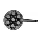 Brand New Cast Iron Stuffed Pancake 8" Black Pan