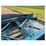 Teardrop Pallet Racking Sections - Uprights, Cross Beams and Wire Grates